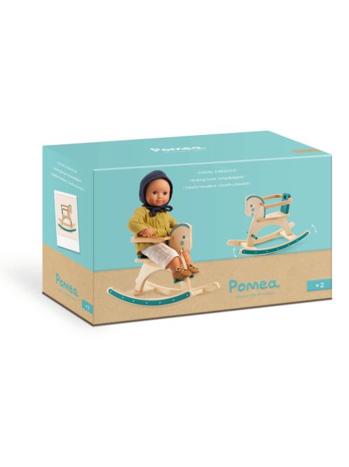 Djeco: Pomea Játékbaba kiegészítő, bababútor - Baba hintalova - Rocking horse