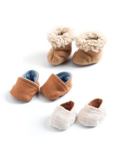   Djeco Játékbaba cipő - 3 pár cipőcske - 3 pairs of slippers