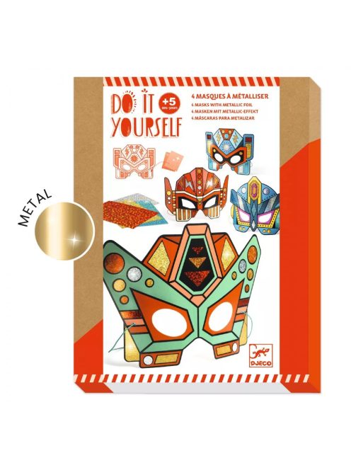 Djeco Csináld magad! - Fémfóliás Robot arcmaszkok