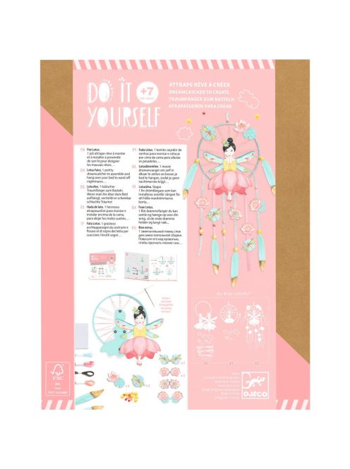 Djeco: Design by Készítsd magad! - Álomörző Lótusz tündér - Lotus Fairy