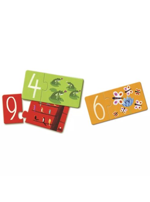 Djeco Párosító puzzle - Számok - Numbers