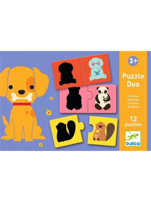 Djeco Párosító puzzle, Sziluett duó