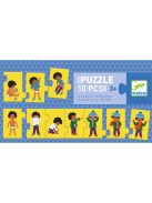 Djeco Sorozatkirakó puzzle, Öltözködés, 10 db