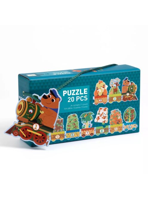 Djeco Sorozatkirakó puzzle, 10-ig számolok, 20 db