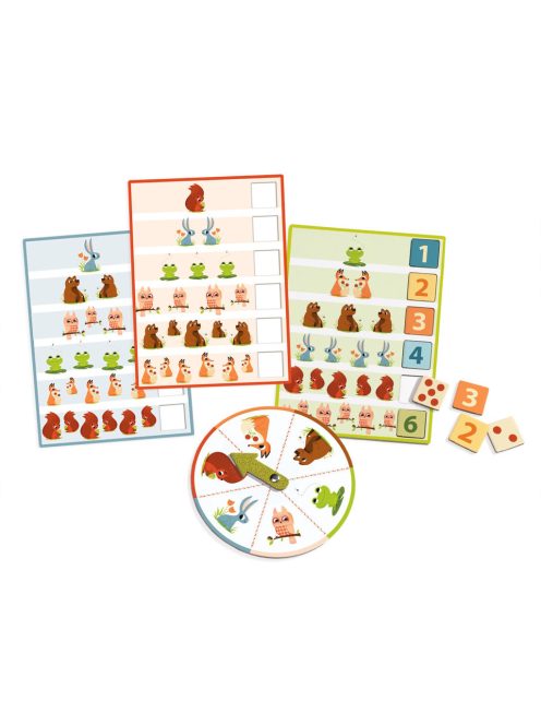 Djeco Fejlesztő játék - Bingó a számokkal - Eduludo Bingo 1, 2, 3 numbers