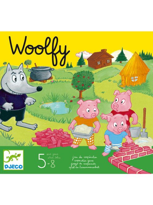 Djeco Társasjáték - A három kismalac - Woolfy