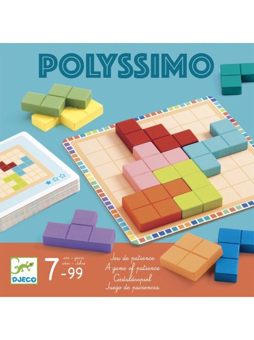 Djeco Logikai játék - Tetris négyzetkirakó - Polyssimo