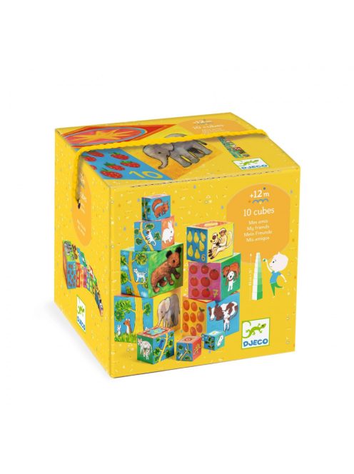 Djeco Toronyépítő kocka - Barátok - 10 my friends blocks