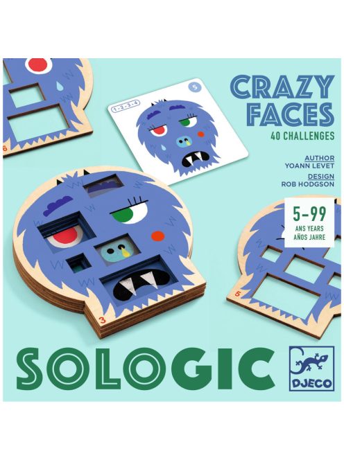 Djeco Logikai játék - Szörnyűlködés - Crazy faces