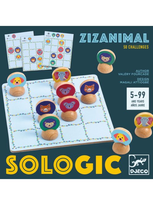 Djeco Logikai játék - Zizi állatok - Zizanimal