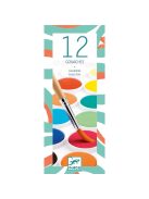 Djeco Gouache festék - 12 klasszikus szín