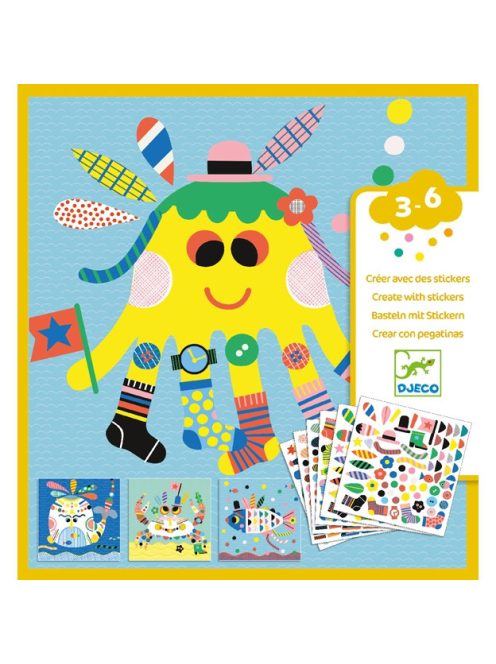 Djeco Matricázó képkészítés - Tengeri lények - Sea creatures