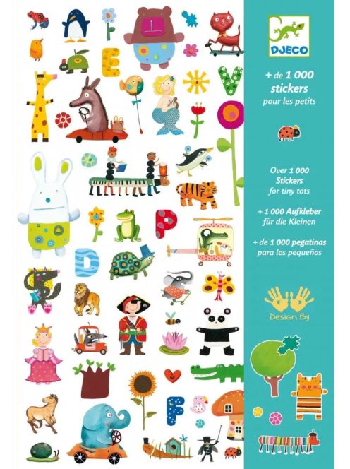 Djeco Matricák, 1000 matrica - 1000 stickers for little ones