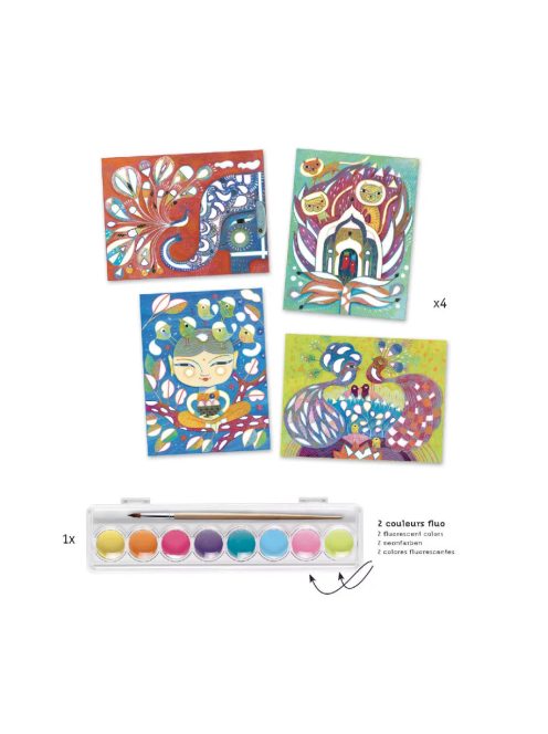 Djeco: Design by Művészeti műhely, festés - Indiai hangulat
