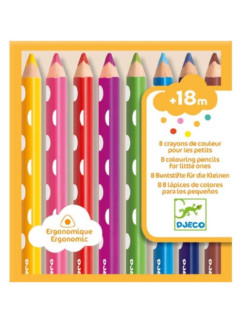 Djeco 8 colouring pencils for little ones