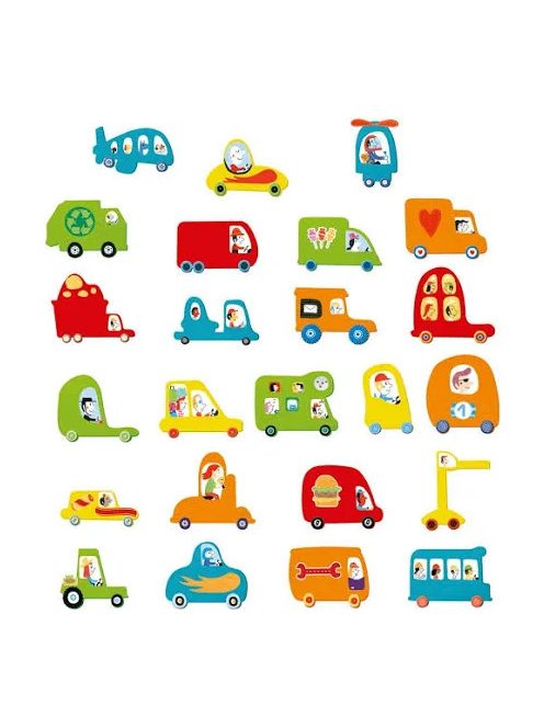 Djeco: Design by I love cars - Kreatív autó készítő