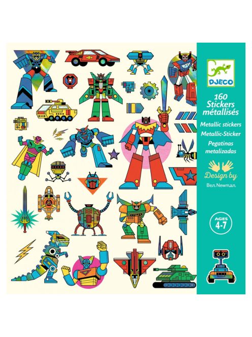 Djeco Matricák - Robotok - Robots