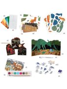 Djeco Kreatív műhely, 6 technika 1 dobozban - Dinoszauruszok világa 