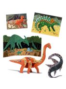 Djeco Kreatív műhely, 6 technika 1 dobozban - Dinoszauruszok világa 