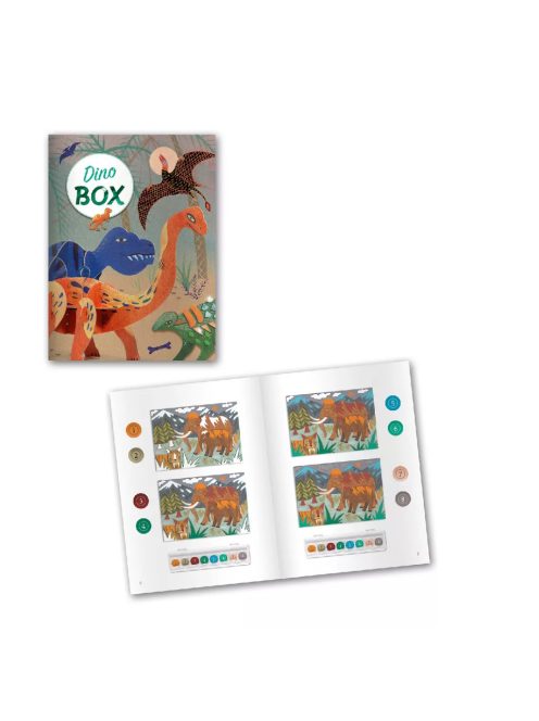 Djeco Kreatív műhely, 6 technika 1 dobozban - Dinoszauruszok világa 