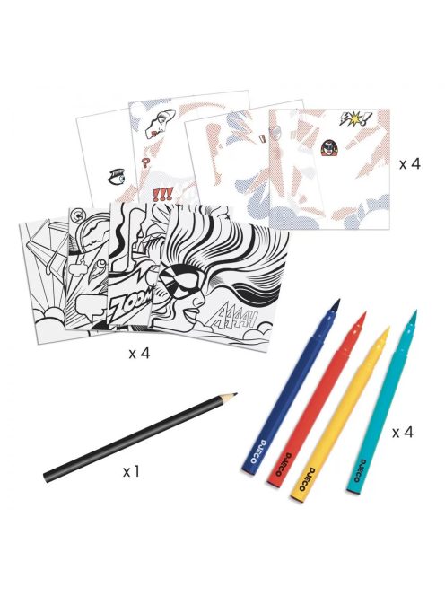Djeco Művészeti műhely, Szuperhősök, Inspired by Roy Lichtenstein