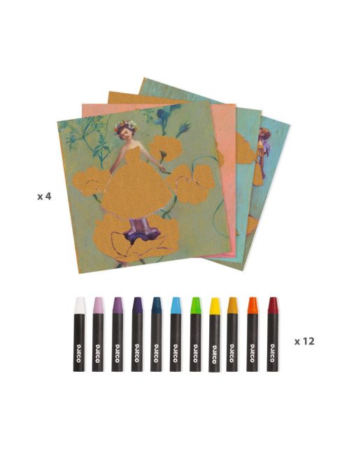 Djeco Művészeti műhely, Balerinák, Inspired by Edgar Degas