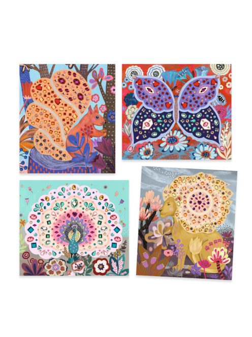 Djeco: Design by Gyémántszemes strassz képkészítés - Vad szépség - Wild beauty