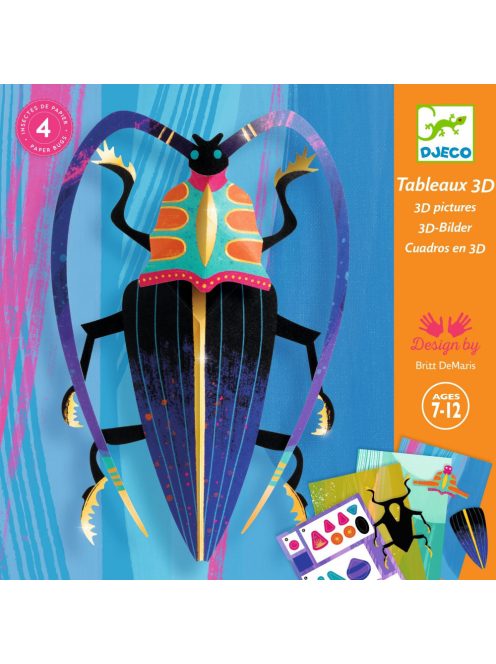 Djeco Papírszobor műhely - Bogarak - Paper bugs