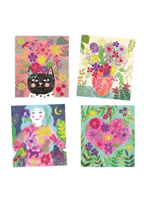 Djeco: Design by Collages, Virágoskert