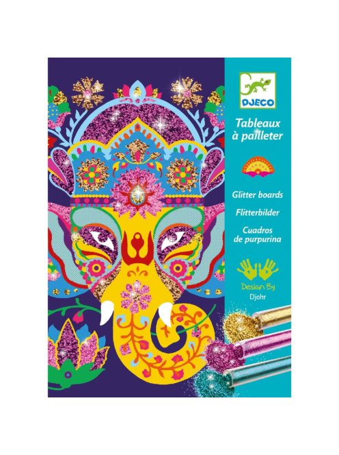 Djeco: Design by Csillámkép készítő - Csillogó állatok