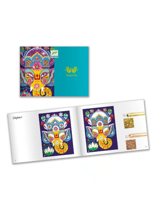 Djeco: Design by Csillámkép készítő - Csillogó állatok