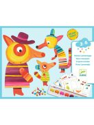 Djeco Művészeti műhely, festés - A róka család, bábok - The fox family