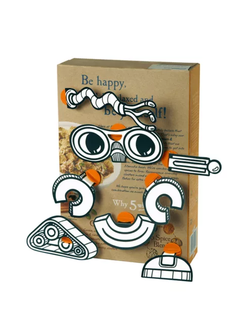 Makedo BoxProps Arcok Robotok - Robots