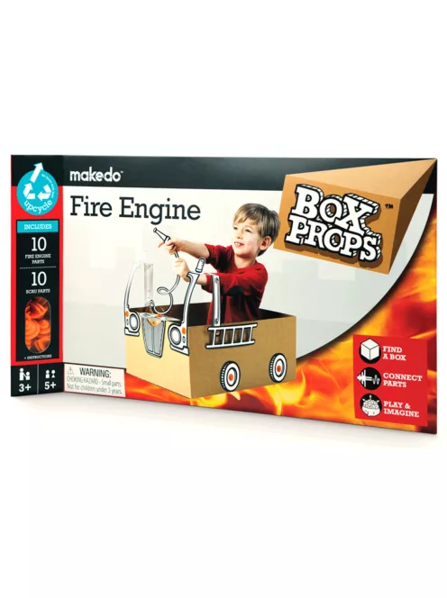 Makedo BoxProps Közlekedés - Tűzoltóautó Fire Engine