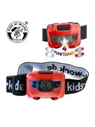 Kids at Work Fejlámpa LED-es, 1 W, ÚJ - STIRNLAMPE 1 WATT LE