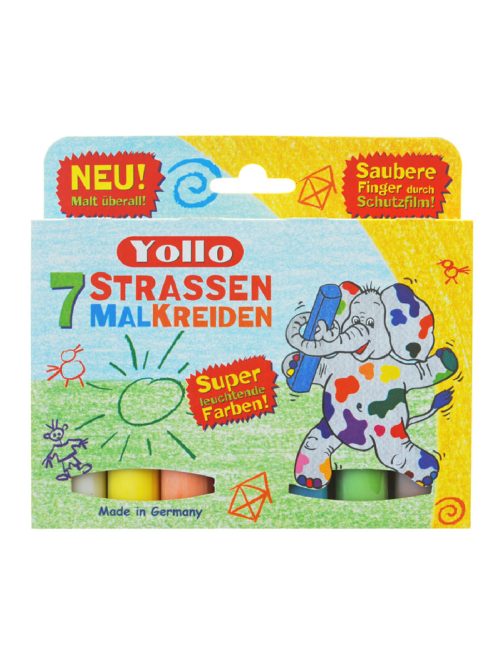 Kids at Work Aszfaltkréta 7 db-os - színes