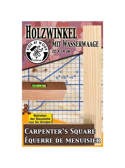 Kids at Work Favinkli vízmértékkel a talprészbe építve