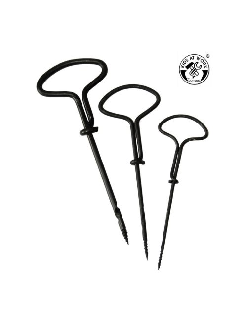 Kids at Work Fa és gesztenyefúró készlet 2, 3, 4 mm-es