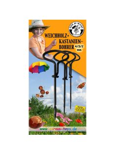 Kids at Work Fa és gesztenyefúró készlet 2, 3, 4 mm-es