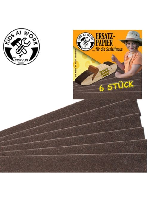 Kids at Work Csiszolópapír csiszolóegérhez, 6 db