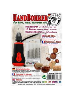 Kids at Work Kézi fúró rövid fúrószárral