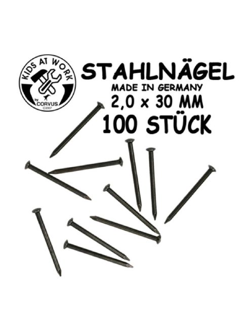 Kids at Work Szeg - acél, 30 mm, 100 db