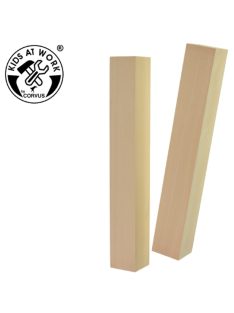 Kids at Work Faragható faanyag - 2 db 30 x 30 mm hasáb