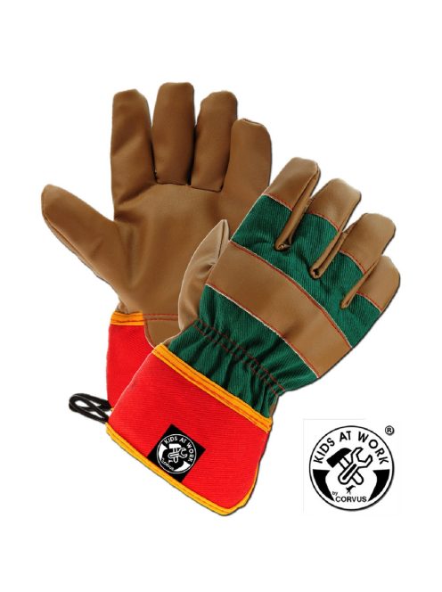 Kids at Work Munkavédelmi kesztyű, műbőr - 8-10 évesnek
