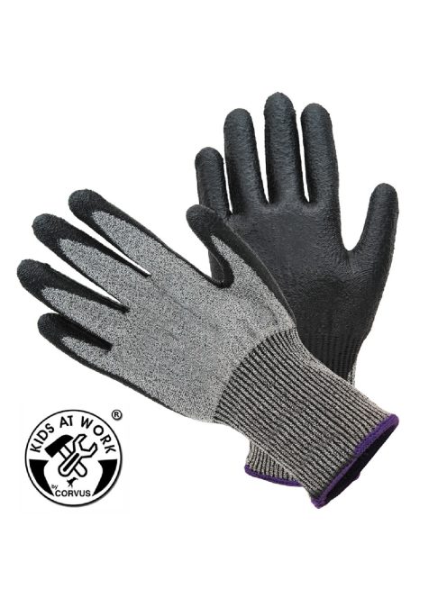 Kids at Work Vágásbiztos munkavédelmi kesztyű - 10-12 évesnek