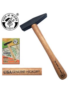   Kids at Work Kalapács 100 g-os rövid markolattal, hickory fából