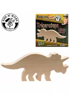 Kids at Work Fafaragás - Triceratops figura körbevágva