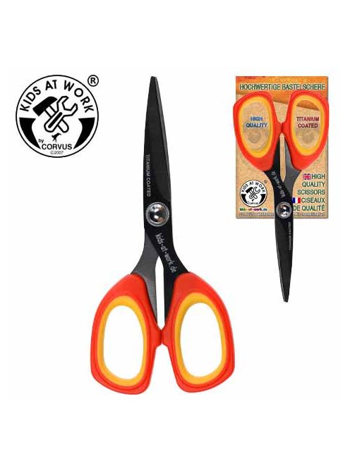 Kids at Work Olló, top minőség, 13,5 cm