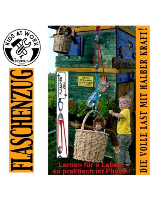 Kids at Work Csigasor 5 m kötéllel - Flaschenzug