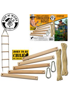 Kids at Work Kötéllétra készítő készlet 5 rúddal